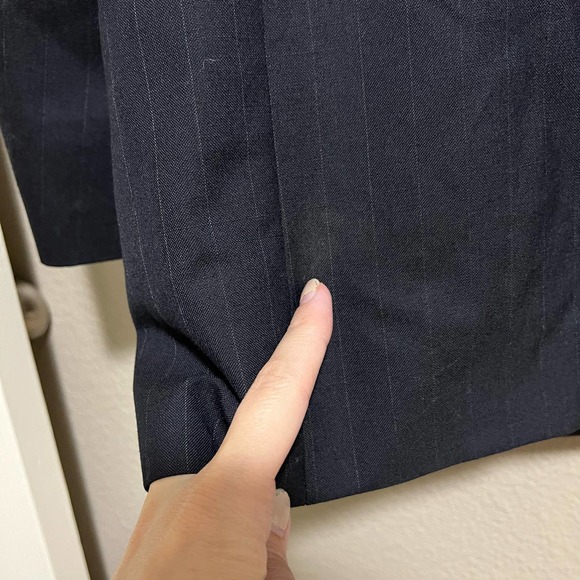 Brooks Brothers Wool Pinstripe Suit Jacket Size 46L - Picture 4 of 9